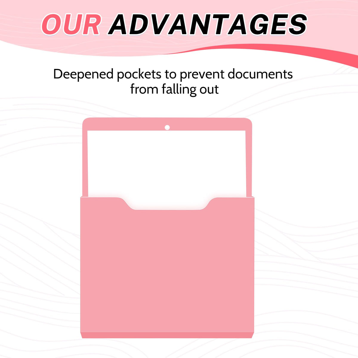 Fuutreo Magnetic Wall File Holder,6pcs,Aesthetic Color,Vertical-large
