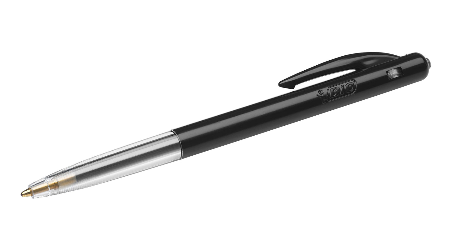 BIC M10 Medium Clic Pens Value Pack - Black (Pack of 100)
