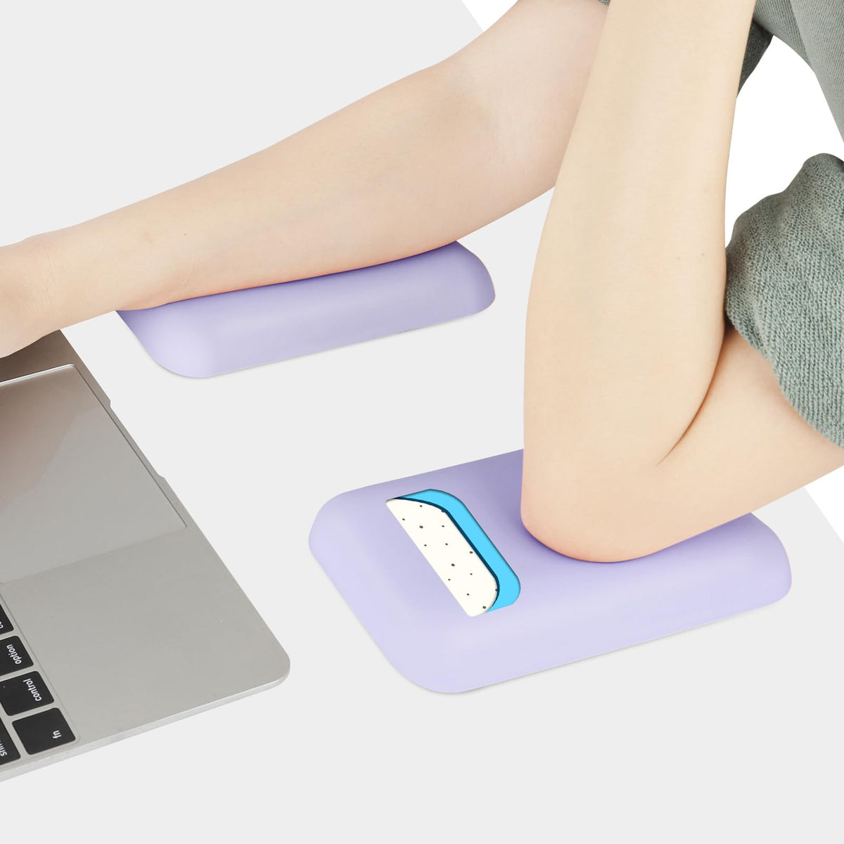 Leolee Elbow Rest Pads for Desk, Gel Ergonomic Wrist Rest Arm Rest Pads