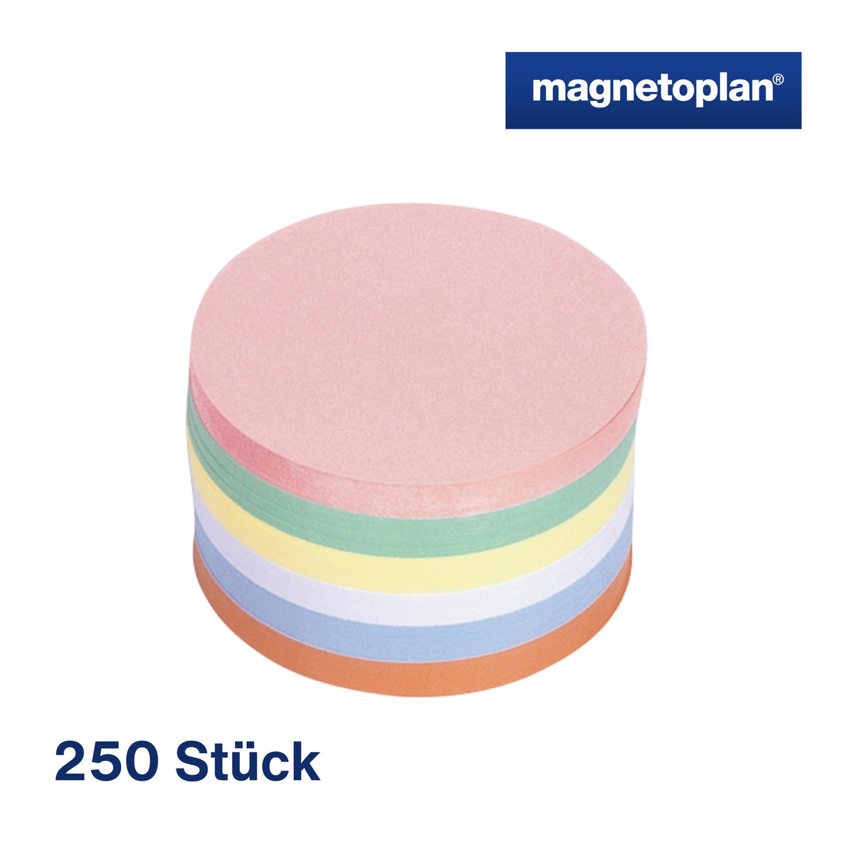 Magnetoplan 112501610 Presentation Cards Circular Assorted Colours