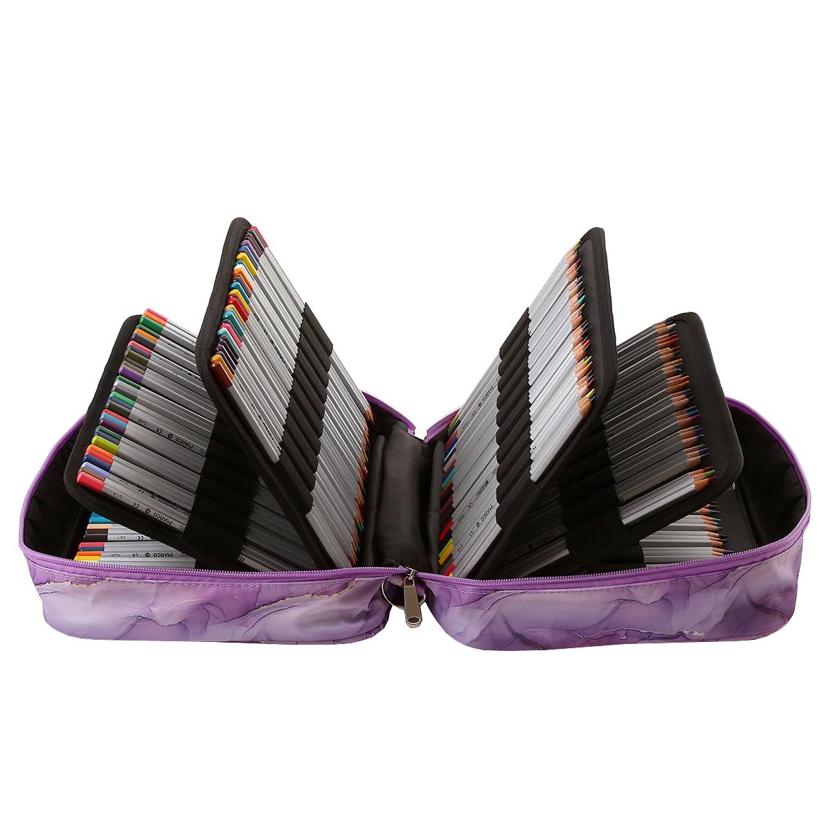 Lbxgap 300 Slots Colored Pencil Case w/Handle & Shoulder Strap