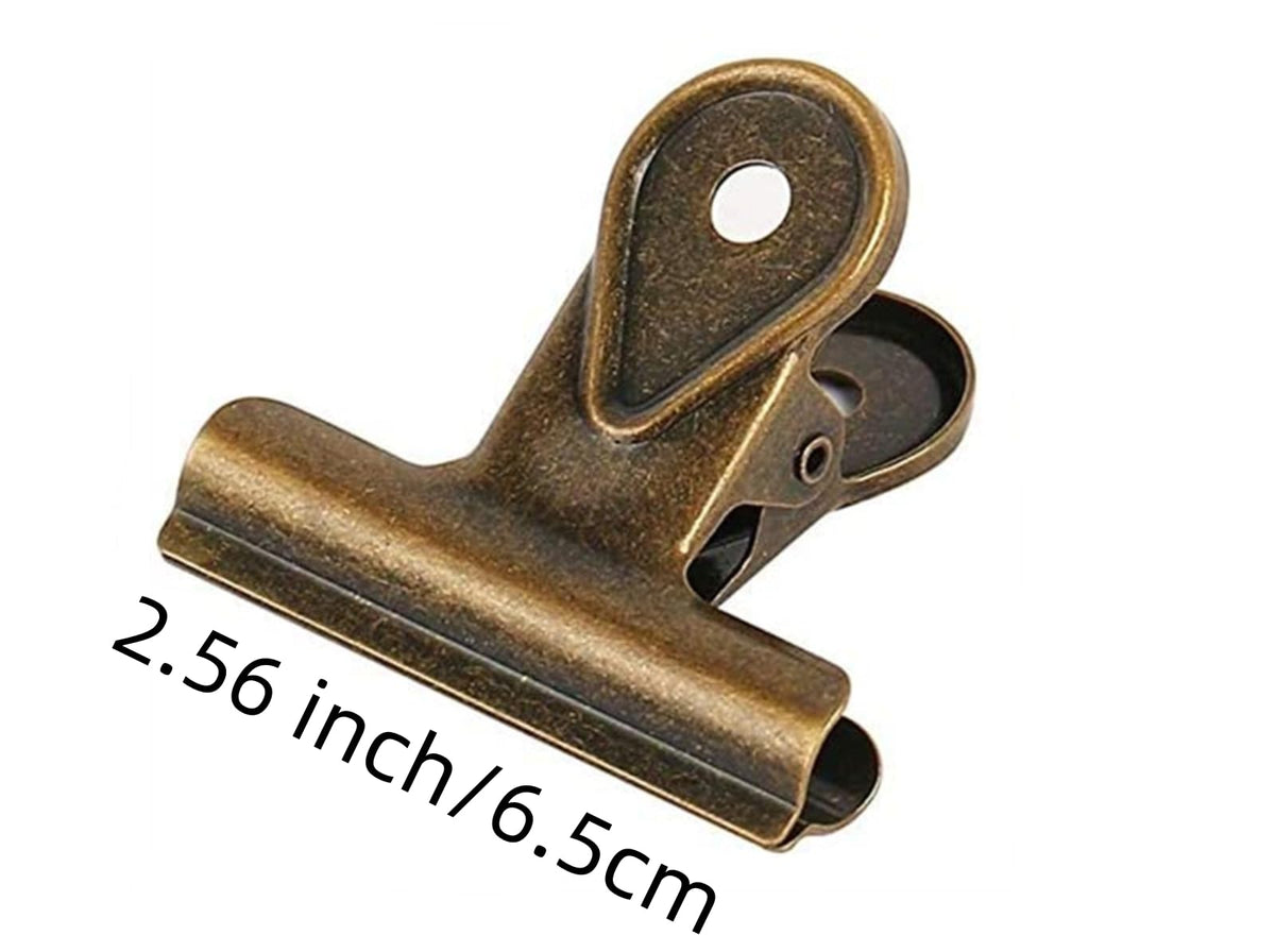MauSong 1 PCS Duckbill Metal Binder Clips, Invoice Bill Clip Utility Paper Clips for Office Home