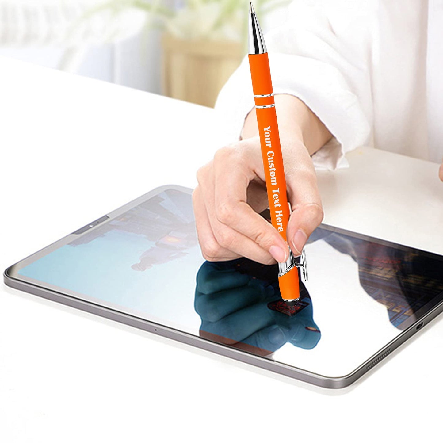 Personalized Custom Pens Bulk Free Engraving with Name Message Customized Ballpoint Pens Stylus for
