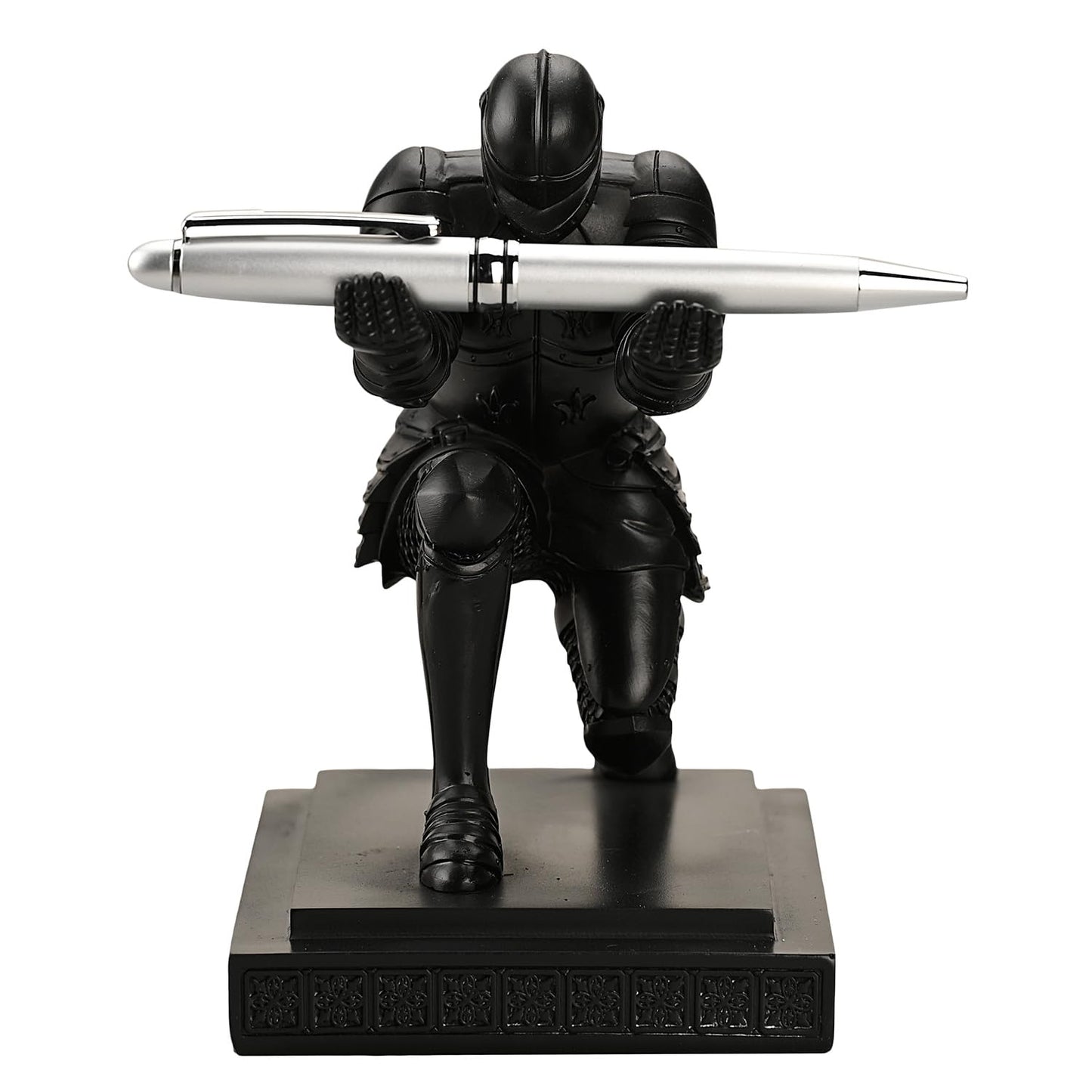 Amoysanli Knight Pen Holder Desk Organizers and Accessories as Gift Black