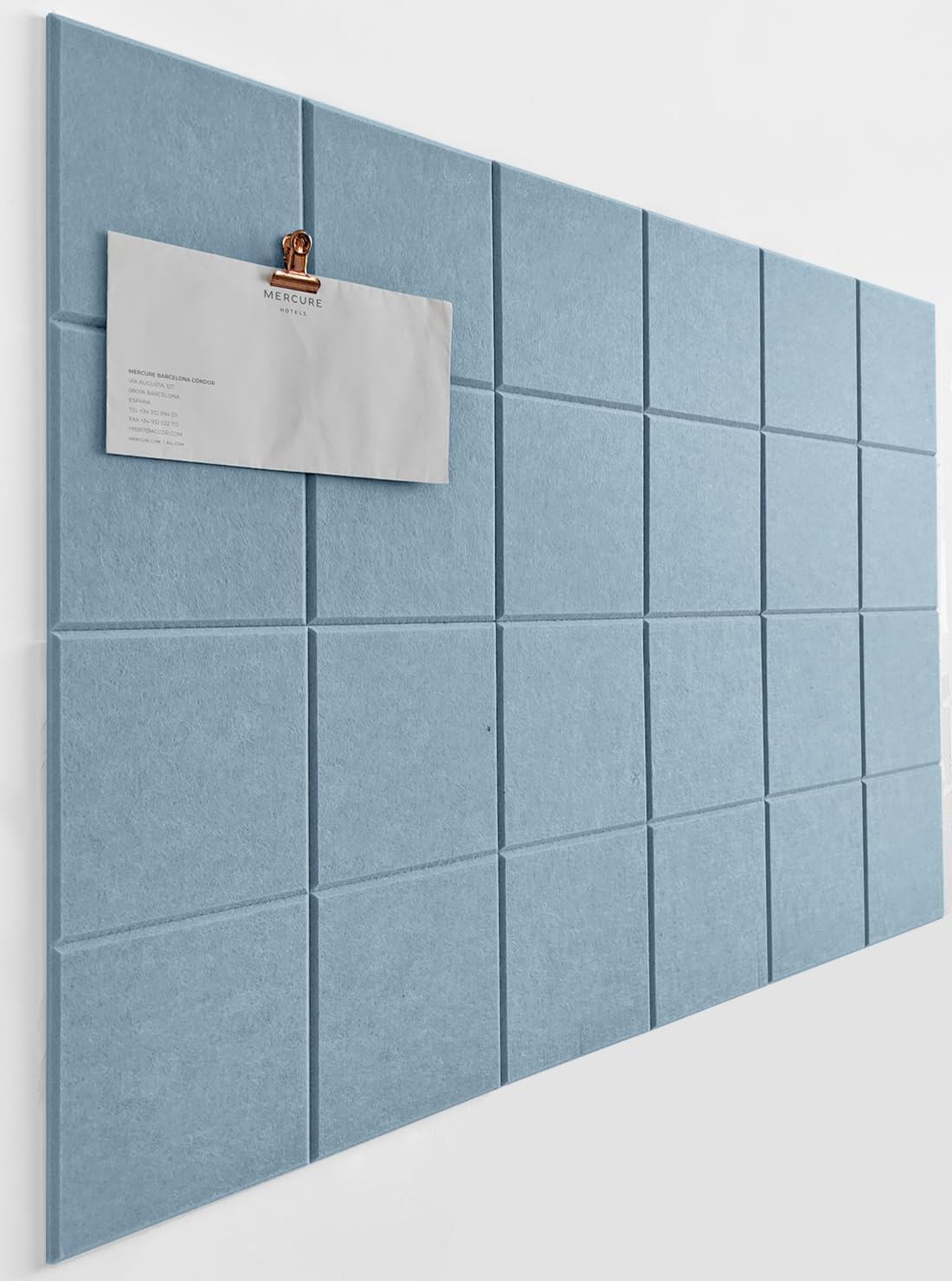 DECORITA Cork Board 24 x36 Alternative - 6 Pack Felt Wall Tiles with Safe Removable Adhesive Tabs