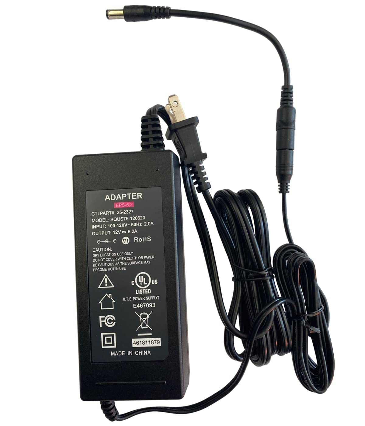 Original EPS 12V UL AC/DC Adapter Compatible with Korg KA320 Krome 61 88 73 88 Key Keyboard