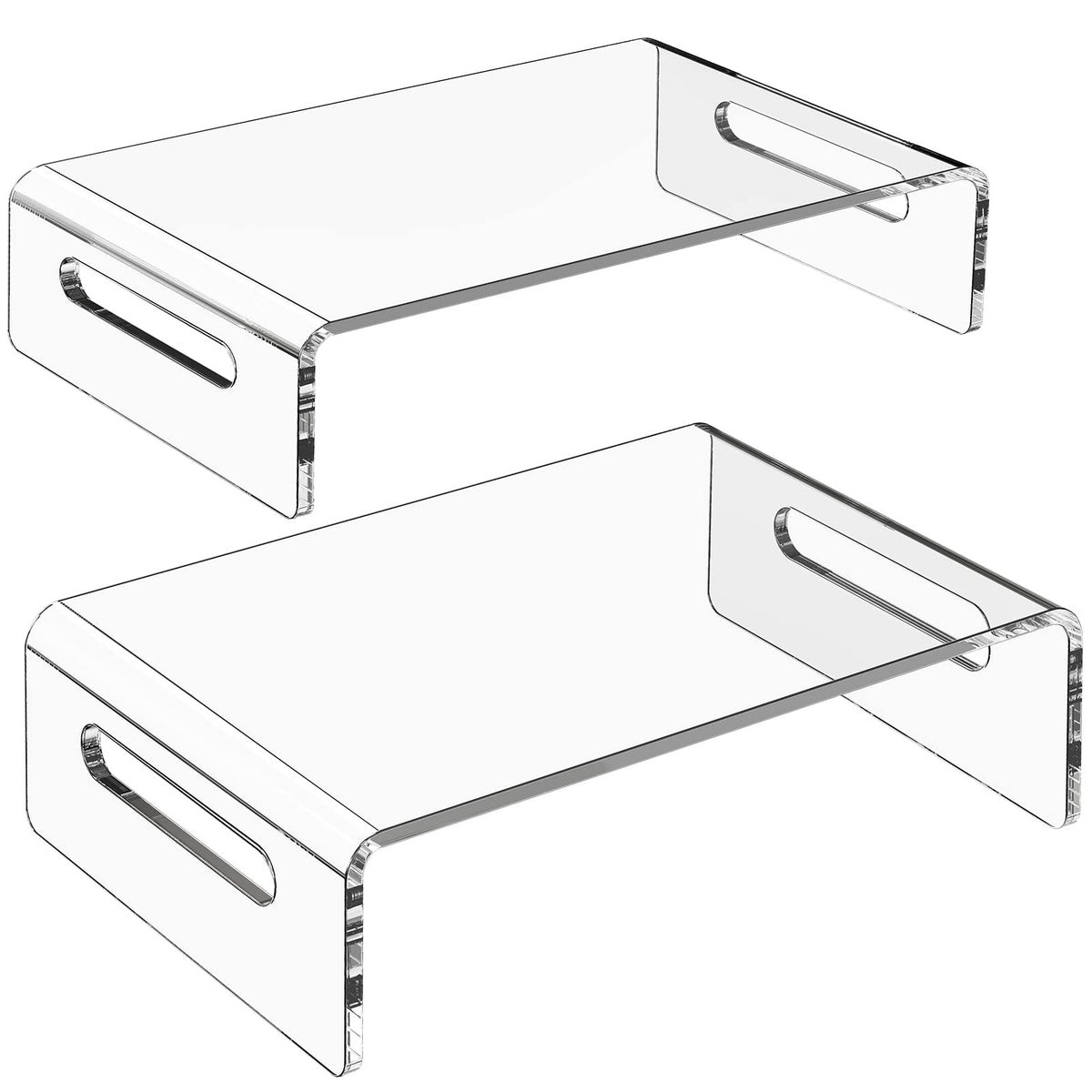 Zimilar 2 Pack Monitor Stand Riser, Acrylic Monitor Stand for Computer