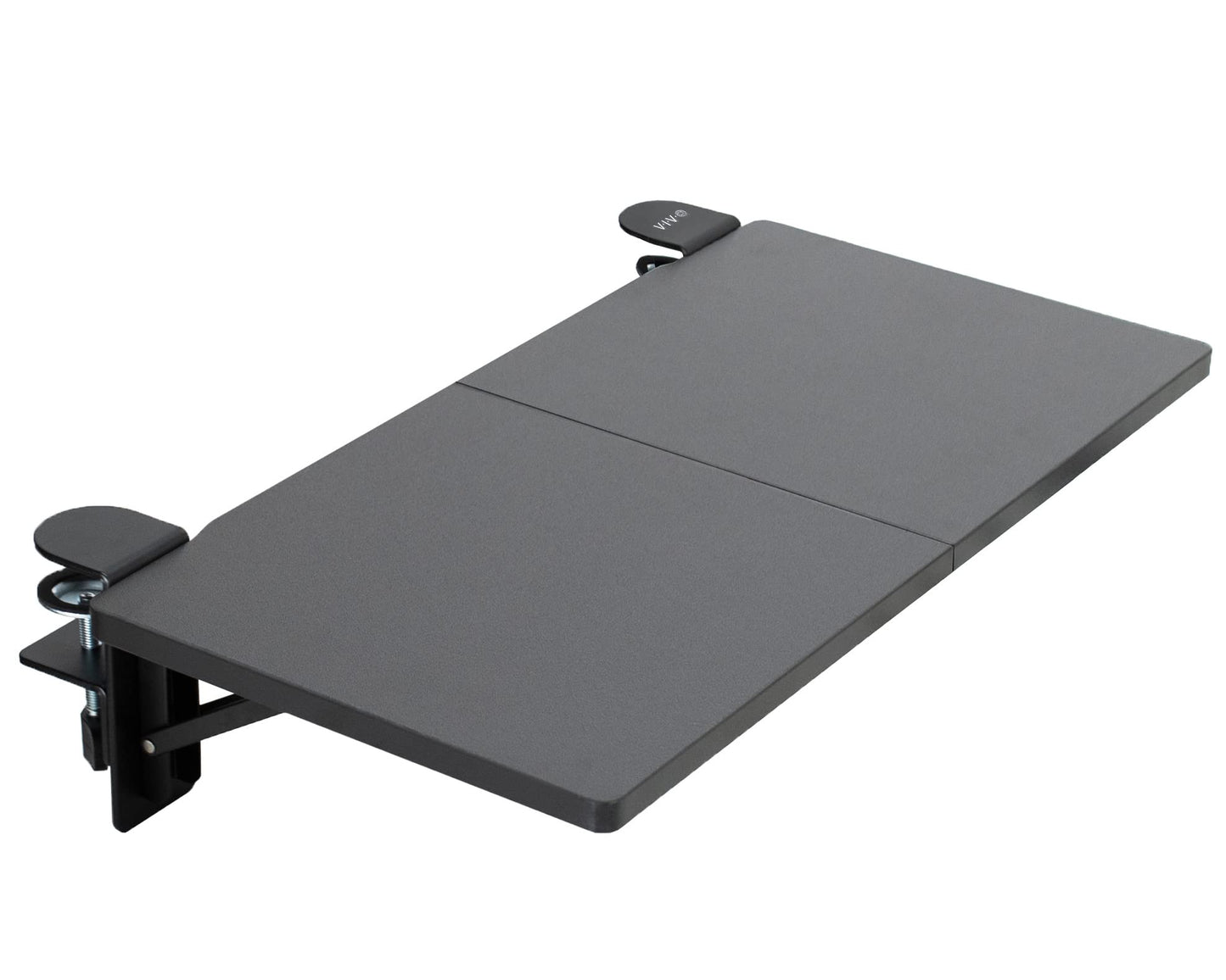 VIVO Clamp-on 24 x 12 inch (14 Including Clamps) Desk Extender, Wrist Support, Foldable Keyboard
