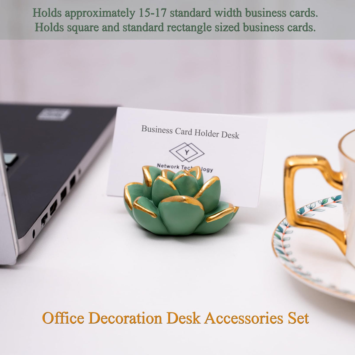 wowhalolo Succulent Business Card Holders Display Stand Desk Organizer
