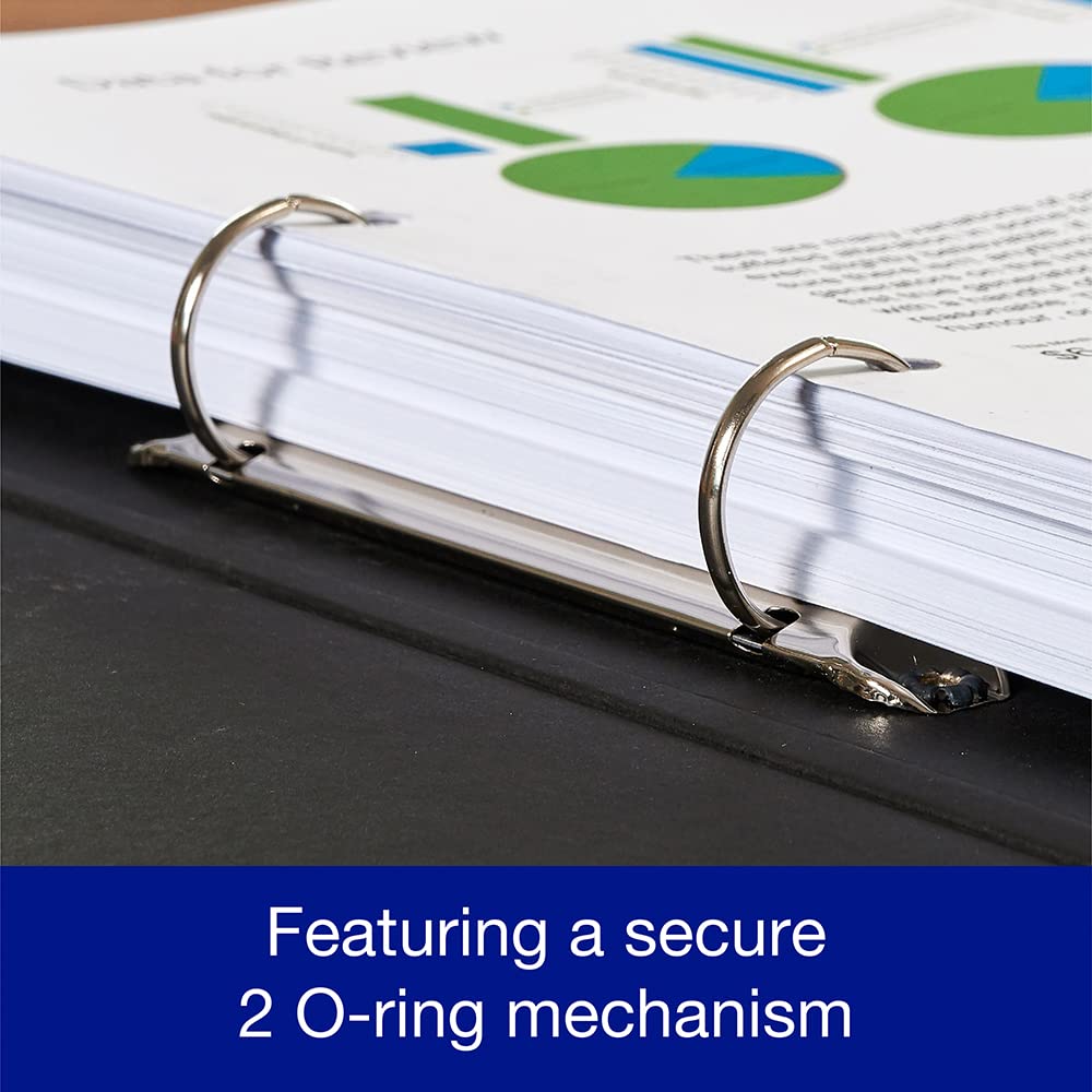 Oxford A4 Ring Binders, Leaves Pattern, 40mm Folders, Pack of 3