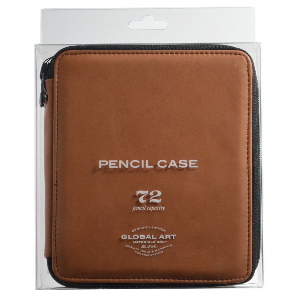 Speedball Art Products Genuine Leather Storage Case for Pencils, Markers, Pens and Art Supplies