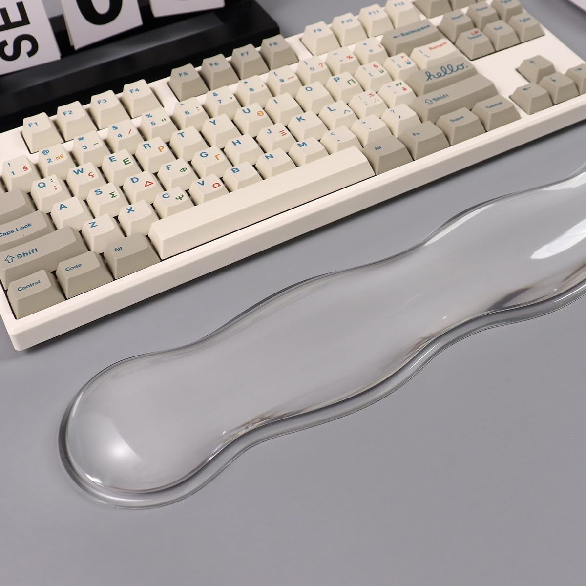 Gel Keyboard Wrist Rest,White Wrist pad for Computer Keyboard