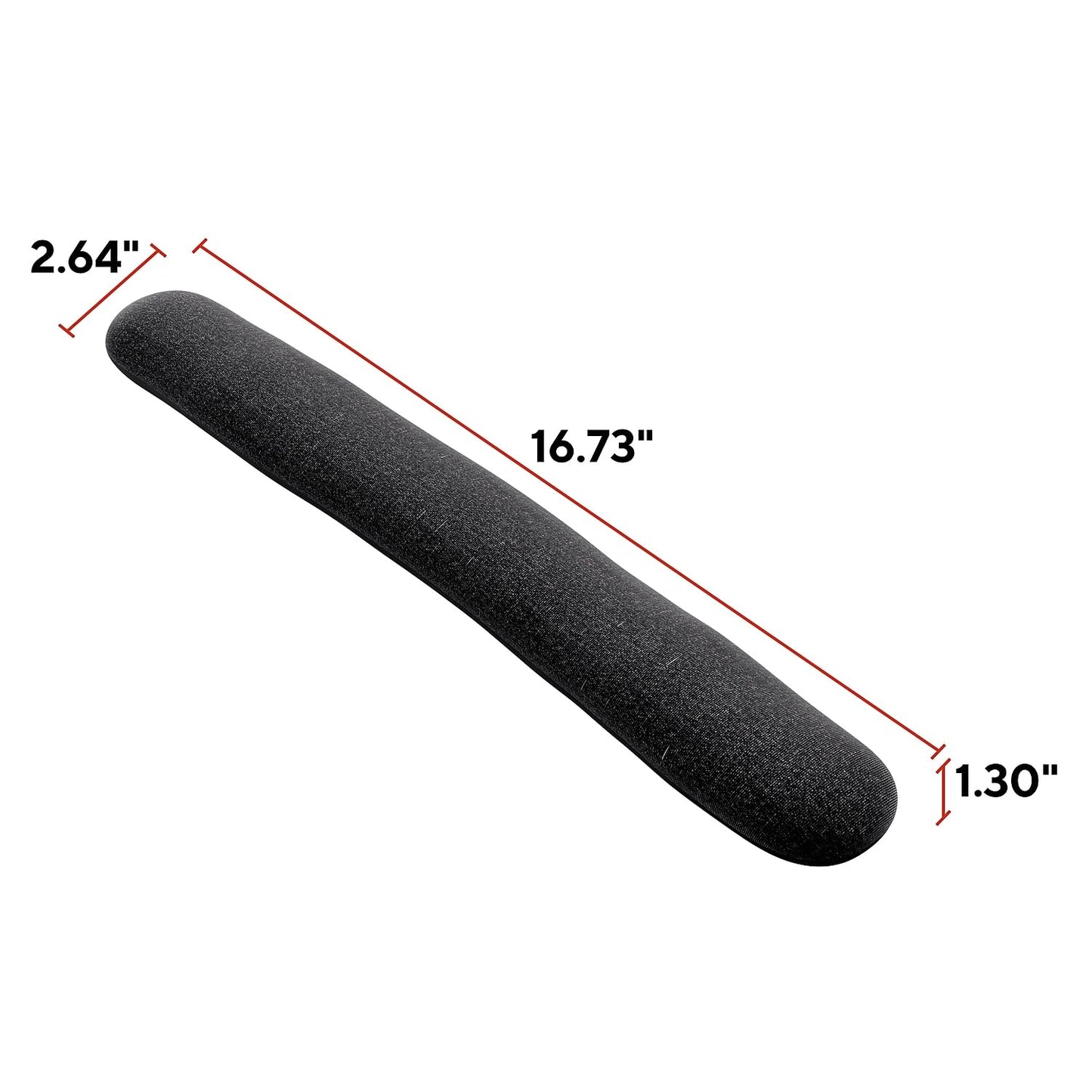 Staples TECH Beaded Keyboard Wrist Rest, Ergonomic, Black/Gray