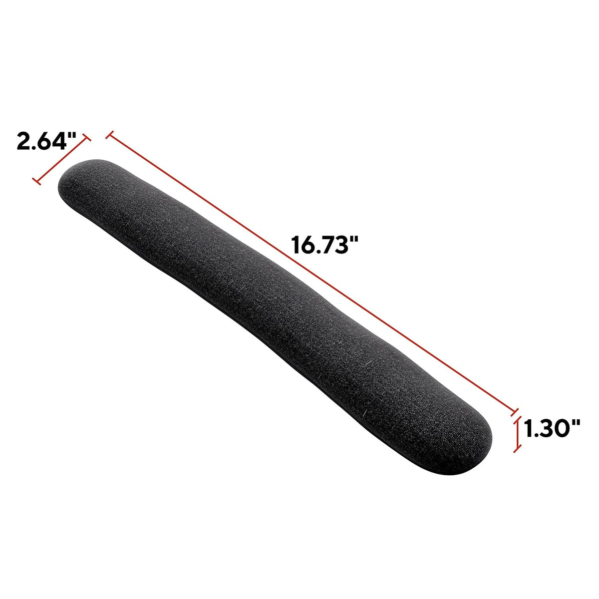 Staples TECH Beaded Keyboard Wrist Rest, Ergonomic, Black/Gray