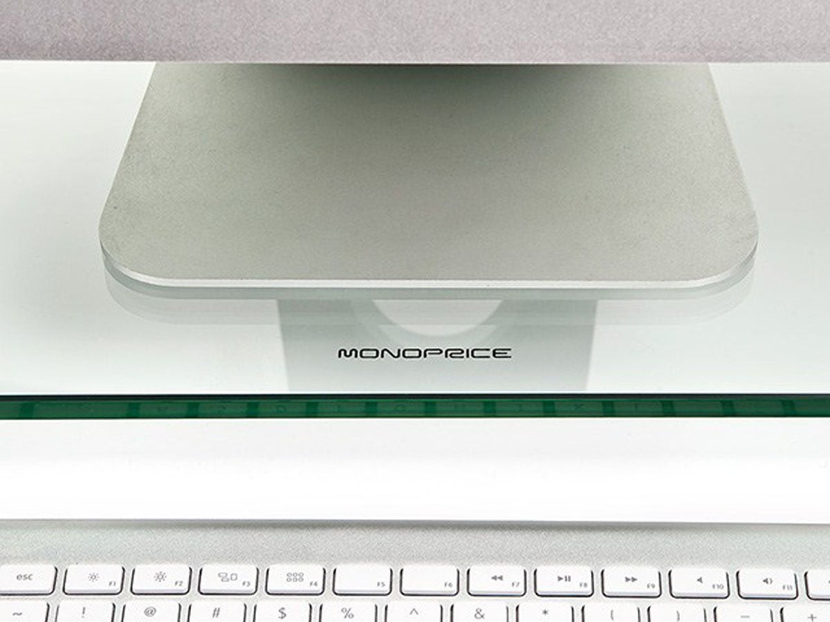 Monoprice Multimedia Desktop Stand 22 Inch x 9.5 Inch - Stand & Riser, Laptop Stand, Desktop TV