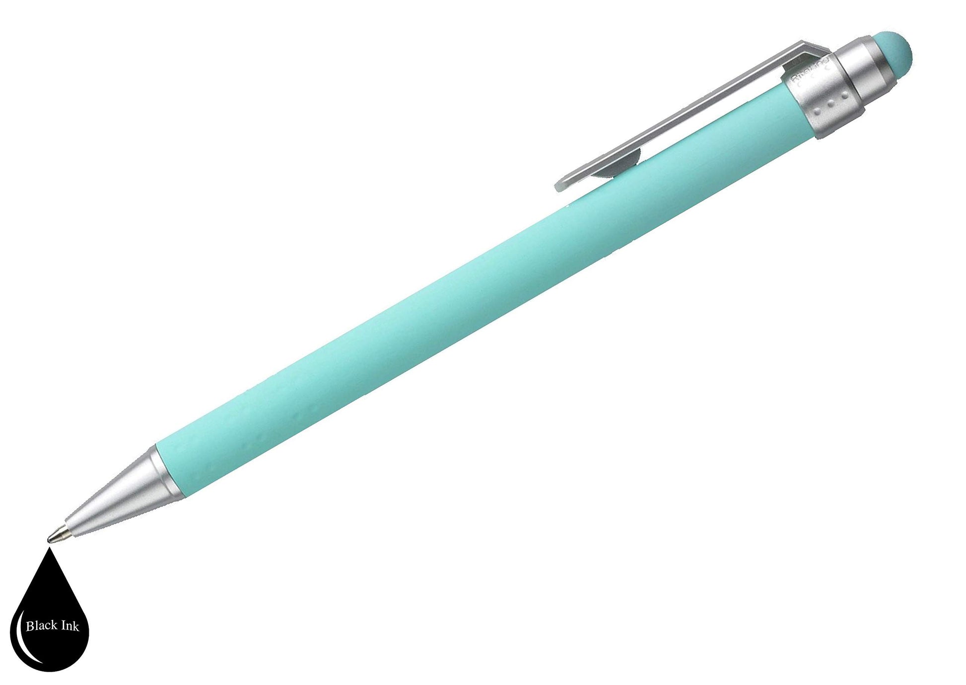 ExpressDesigns™ - Pastel Personalized Pens with Stylus - Soft Touch Design - Custom Printed Name