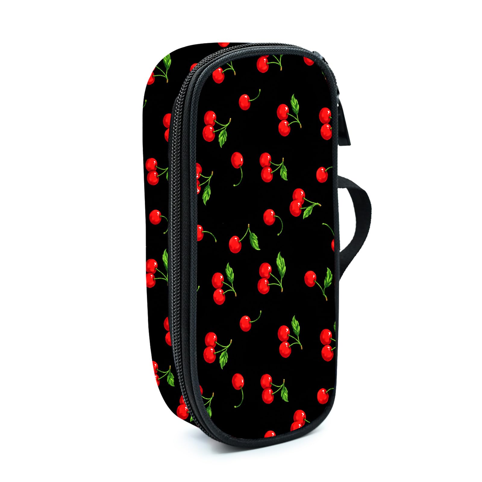 Droerfes Cherry Pencil Case Pencil Pouch Large Capacity Pen Bag School Office Organizer Stationery
