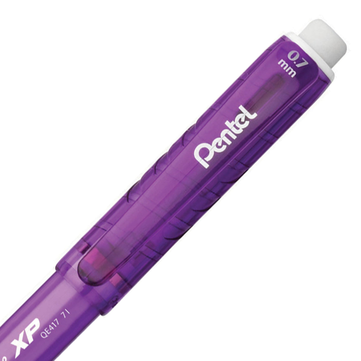 Pentel Twist Erase EXPRESS Automatic Pencil, 0.7mm Lead Size, Violet Barrel, Box of 12 (QE417V)