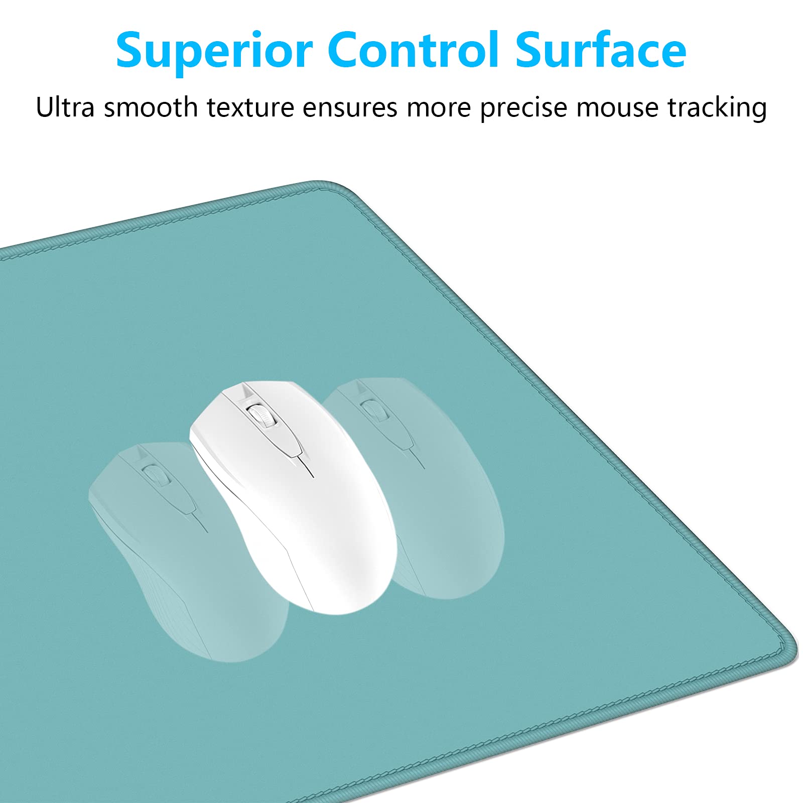 Dapesuom Large Gaming Mouse Pad, Extended Mouse Mat with Stitched Edges, Full Size Keyboard Pad