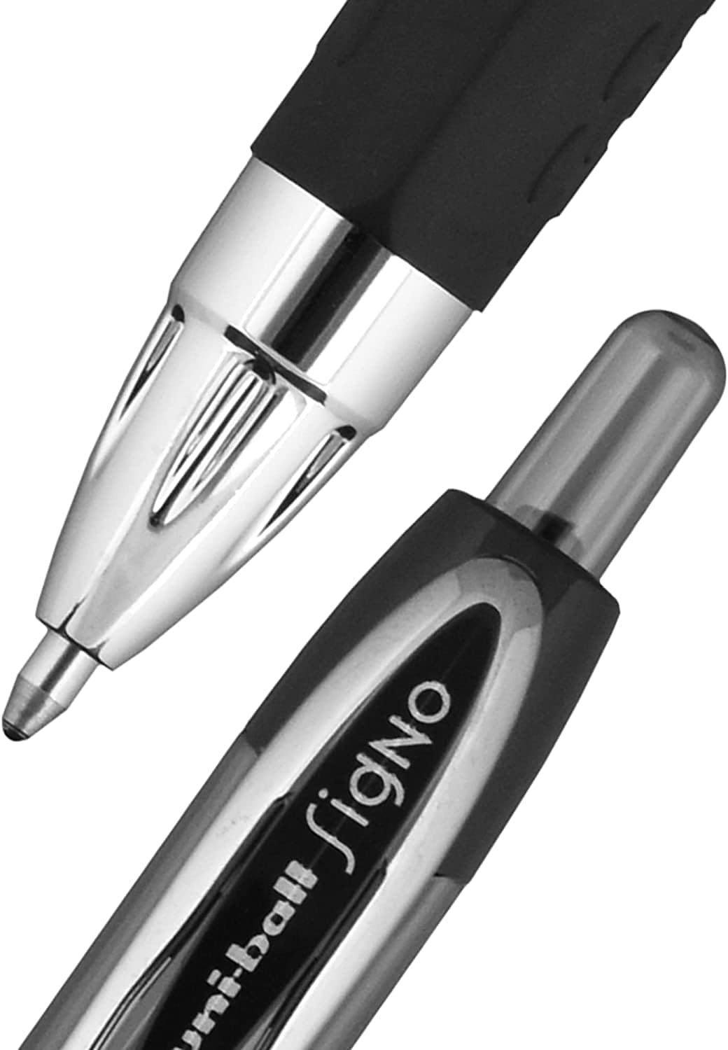 Uni-Ball Signo 207 Retractable Gel Pens, Bold Point, 1.0mm, Black & Blue Ink, 12 Pack (6 Black, 6