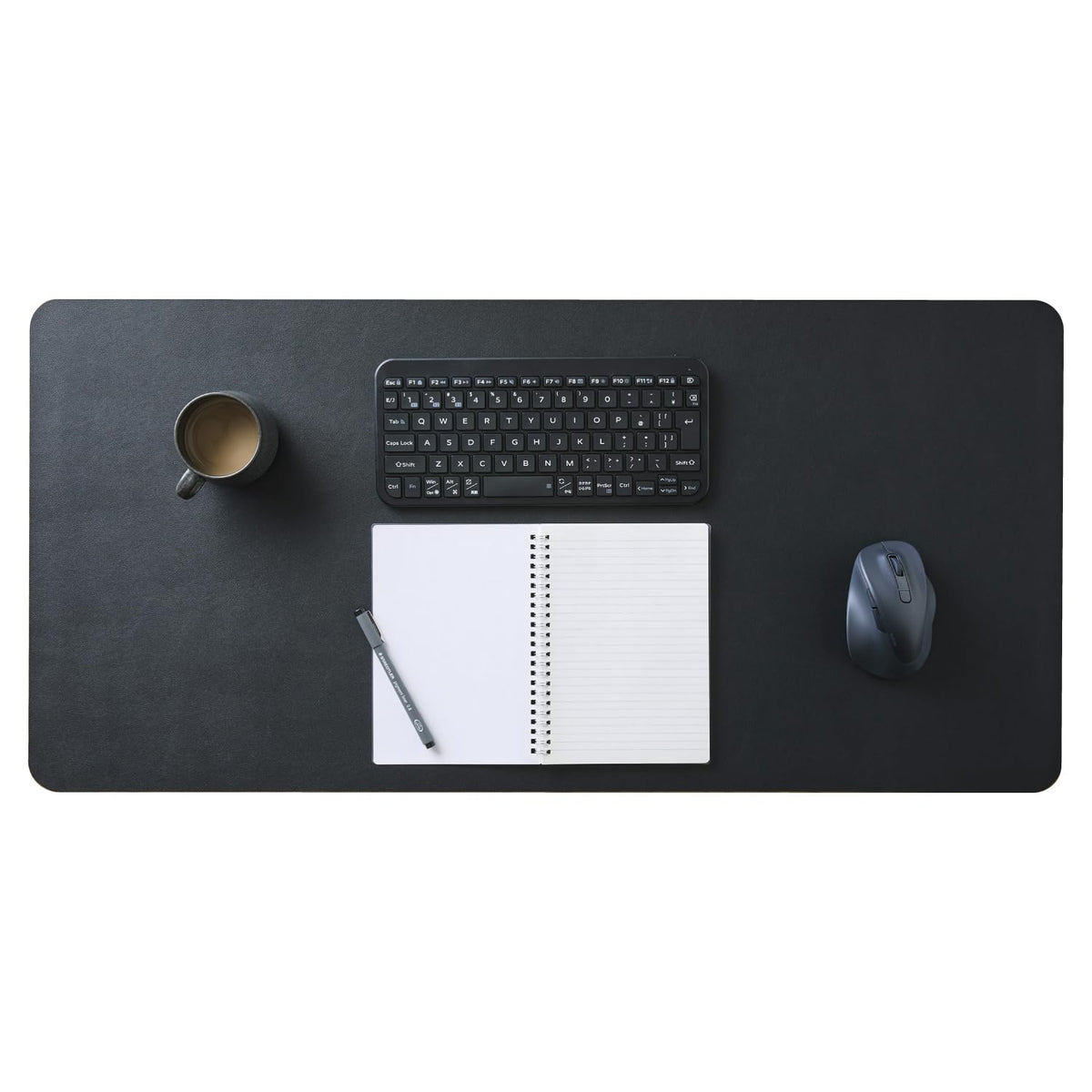 Elecom MP-XDM04BK Desk Mat, Large Mouse Pad, 35.4 x 16.9 inches (900 x 430 mm), Mouse Compatible