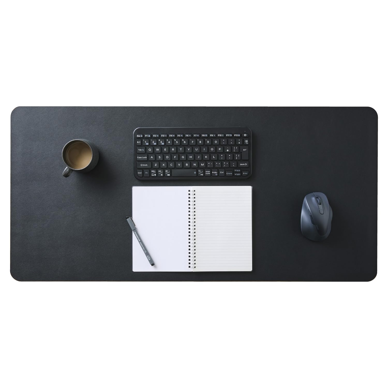 Elecom MP-XDM04BK Desk Mat, Large Mouse Pad, 35.4 x 16.9 inches (900 x 430 mm), Mouse Compatible