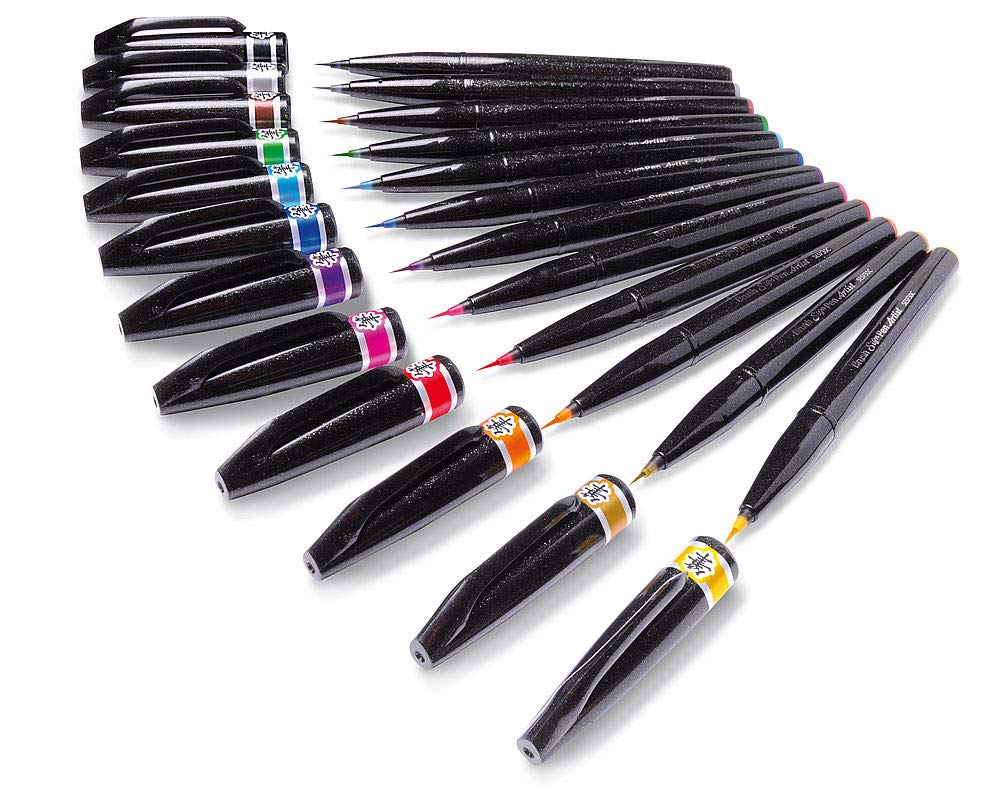 Pentel SESF30 °C BX Extra Fine Paint Brushes (Set of 1, Red