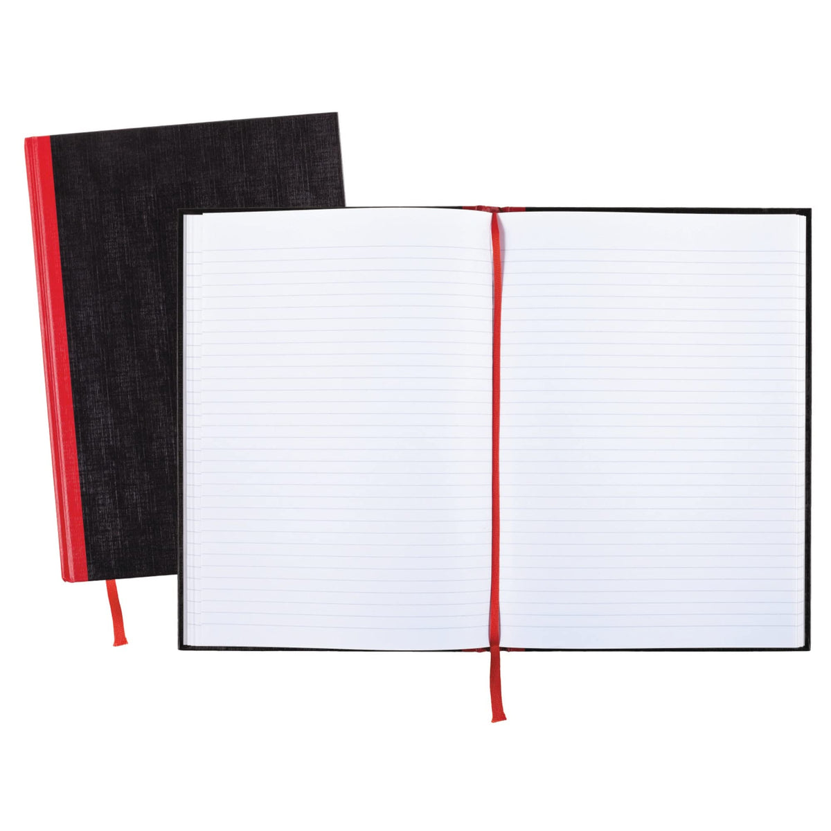 Black n' Red Notebook, Business Journal, 11-3/4" x 8-1/4", 96 Sheets, Ruled, Optik Paper