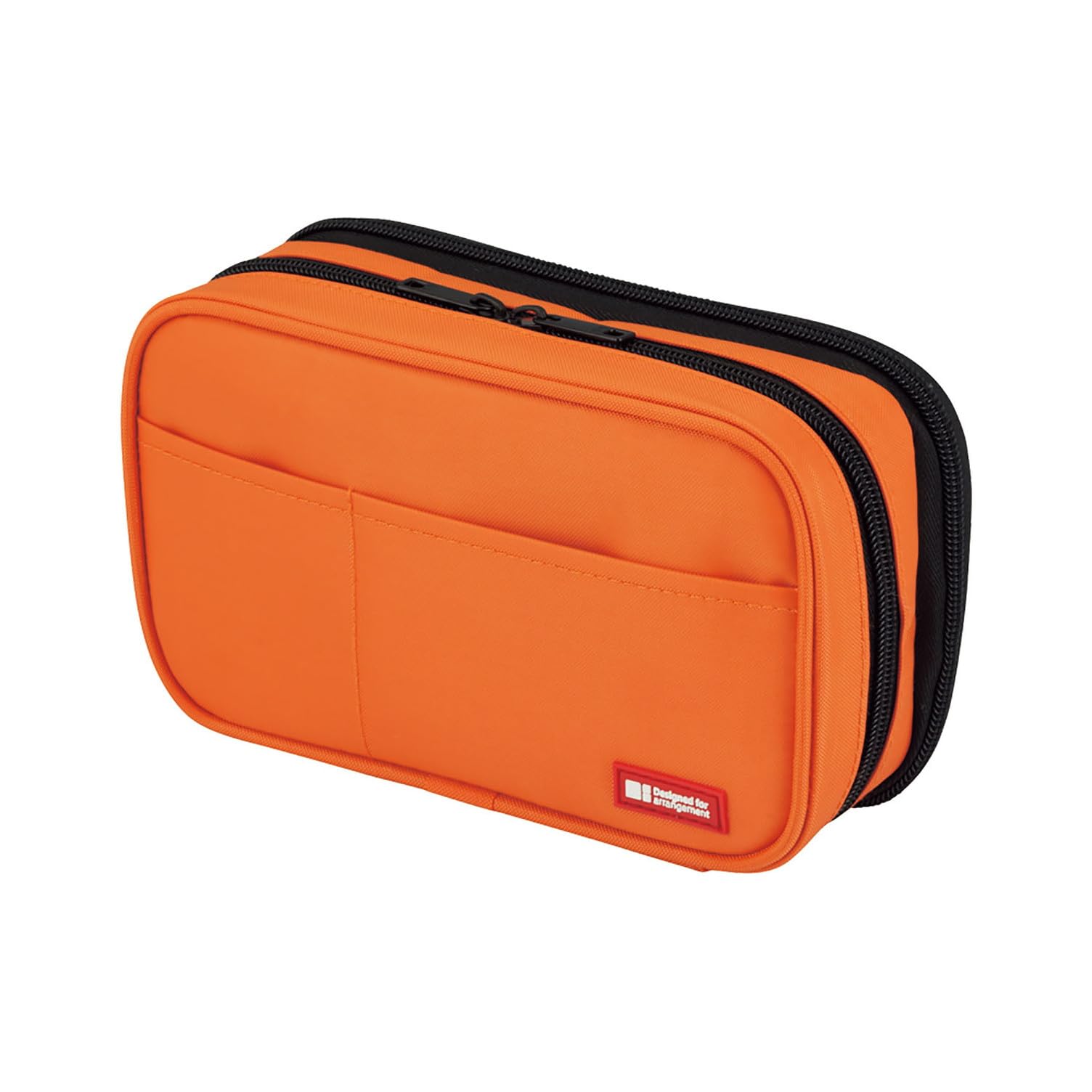 LIHIT LAB Large Capacity Double Zipper Pencil Case For School Office College, Big Capacity 6