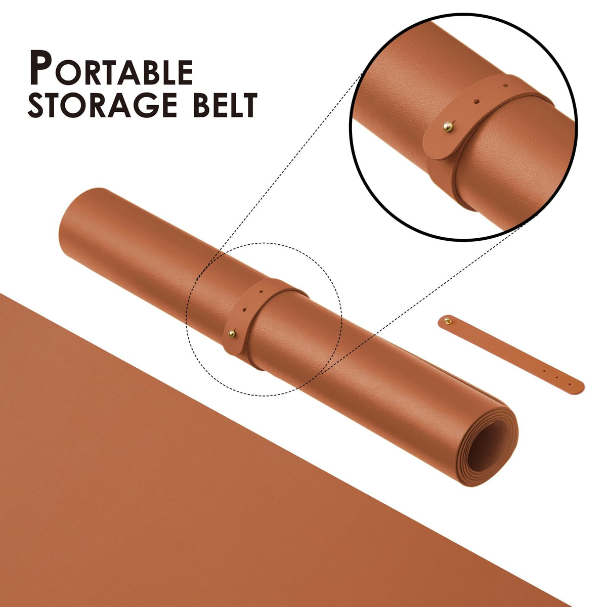 Leather Desk Mat - Non-Slip PU Desk Pad for Office and Home - Desk Organization and Accessories