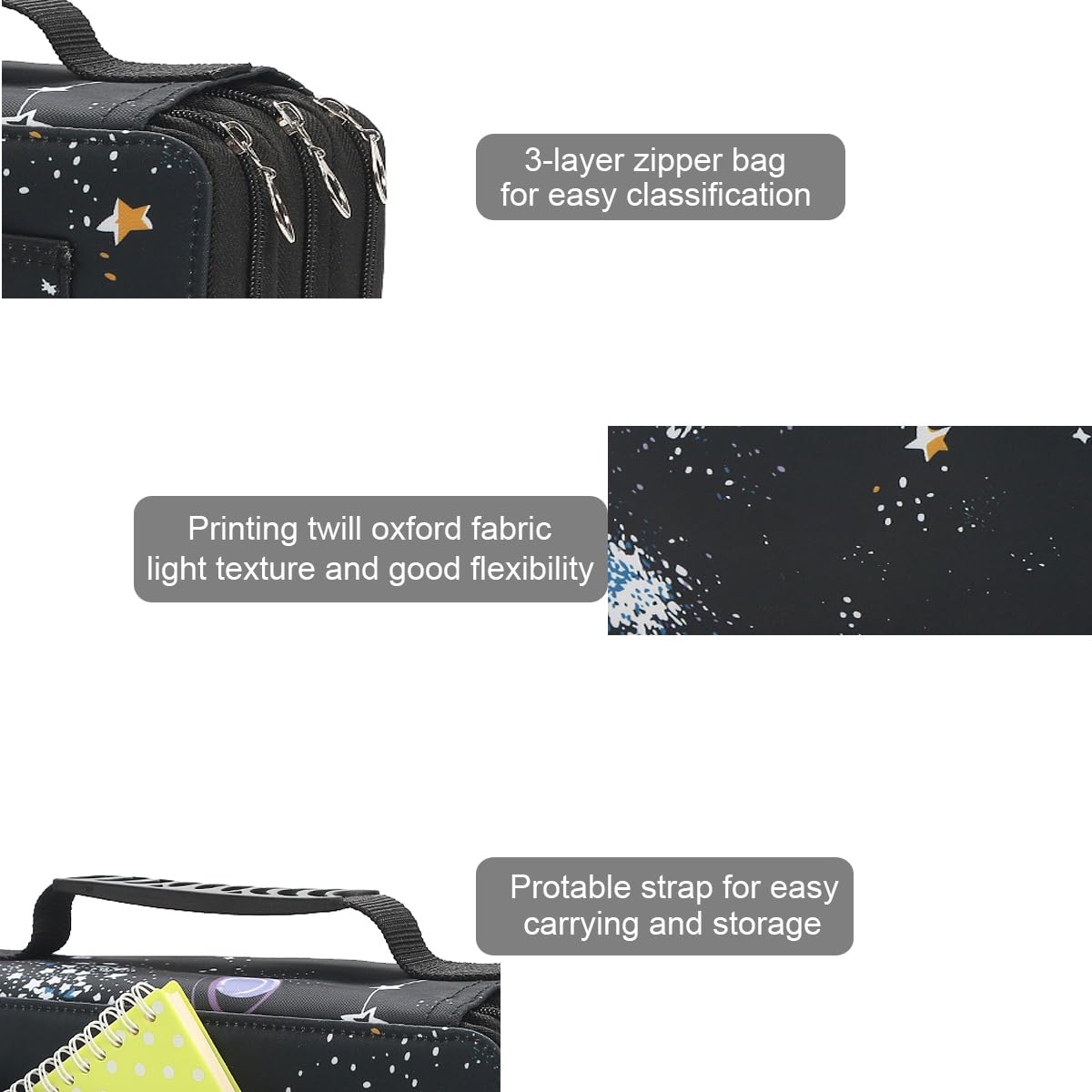 Lbxgap 102 Slots Marker Pen Organizer Case w/Handle