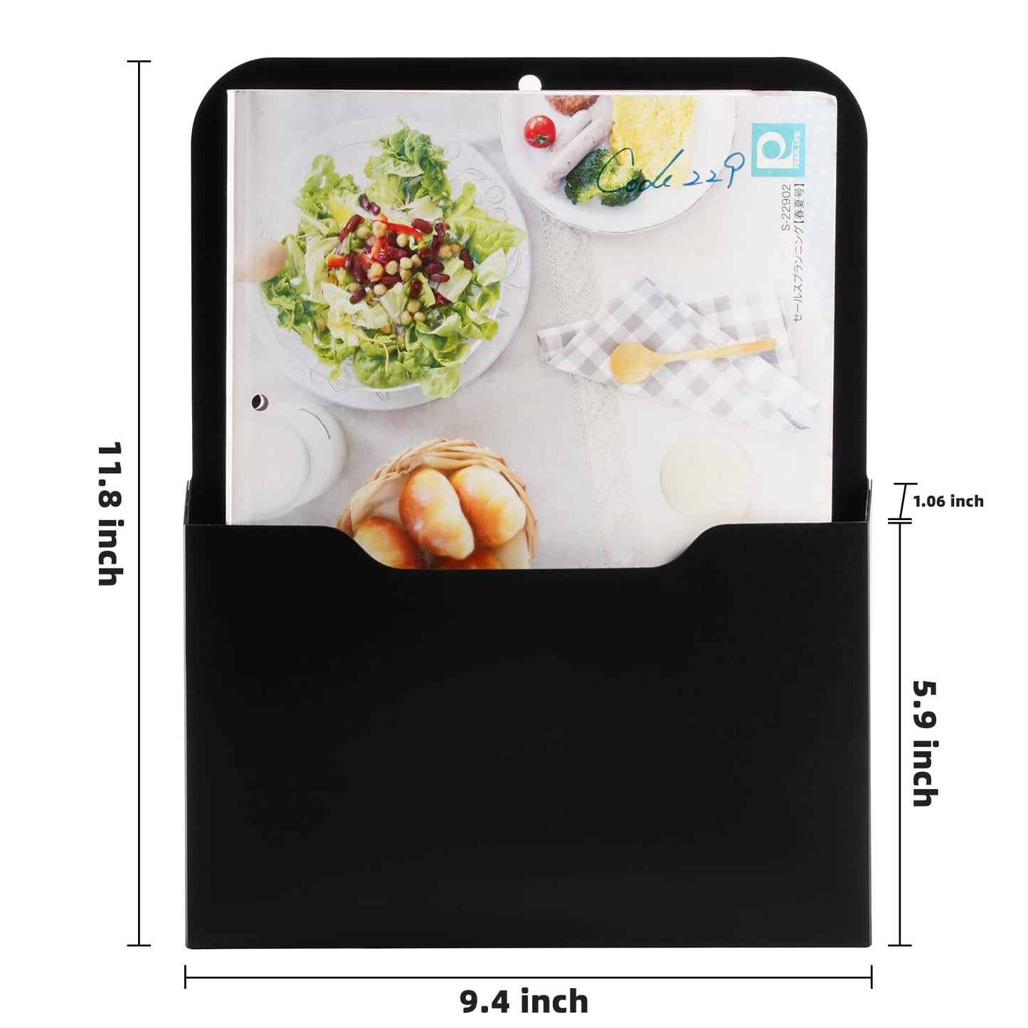 Marbrasse 2 Pack Magnetic File Holder - Paper Holder, Pocket Organizer,Hanging Wall File Organizer