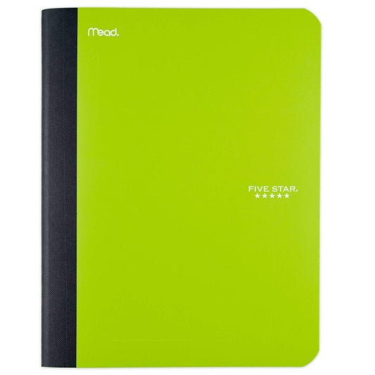 Five Star Composition Book, Notebook, College Ruled Paper, 100 Sheets, 9-1/2" x 7-1/2", Comp Book