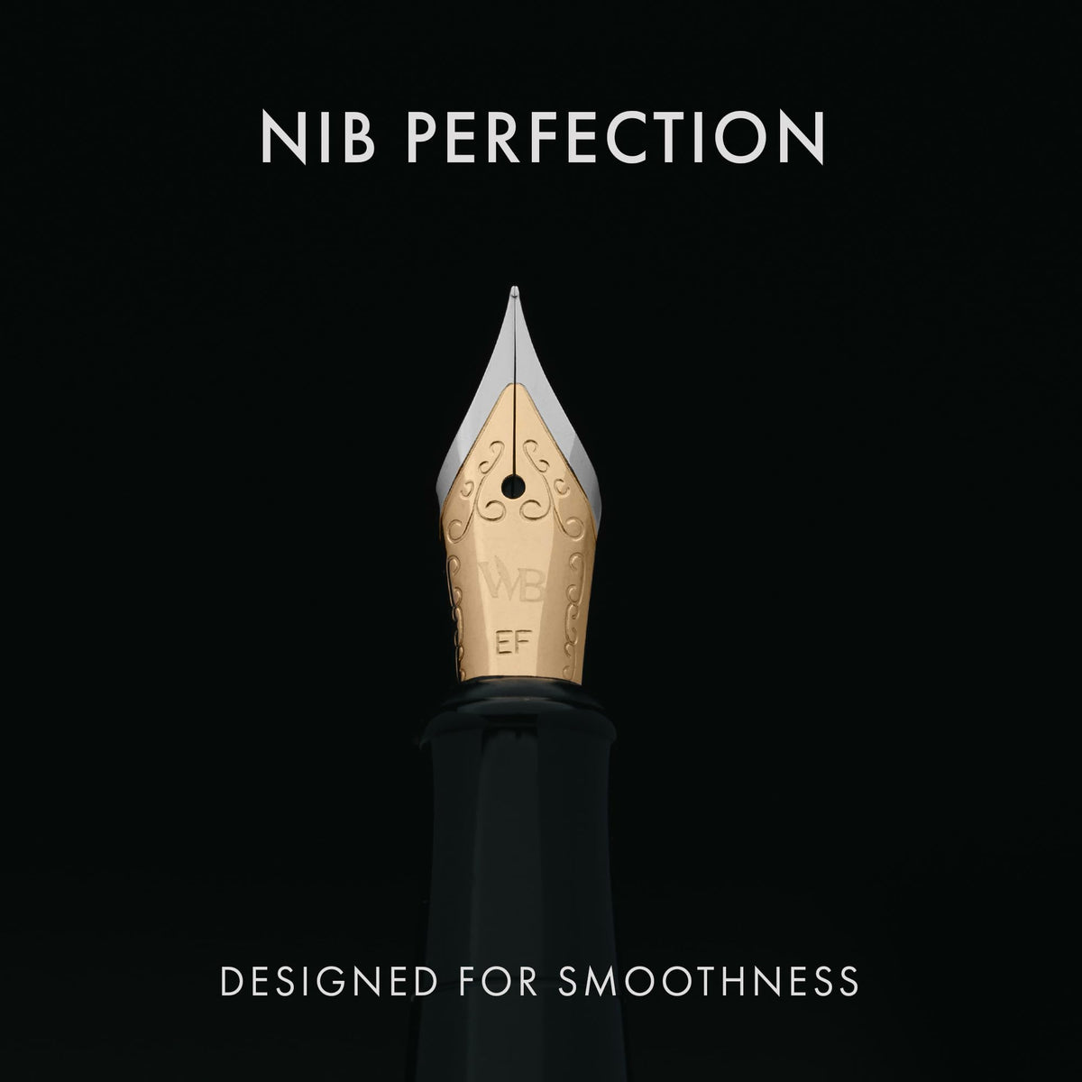 Wordsworth & Black Fountain Pen Set for Writing, Extra Fine Nib,Silver