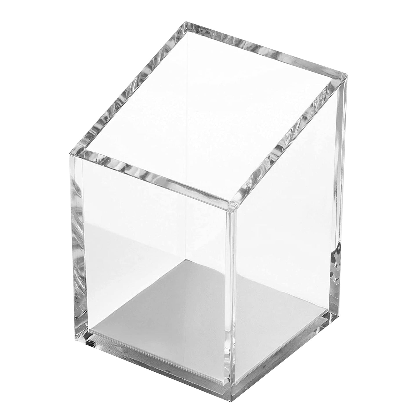OfficeGoods Acrylic Pen and Pencil Holder, Silver