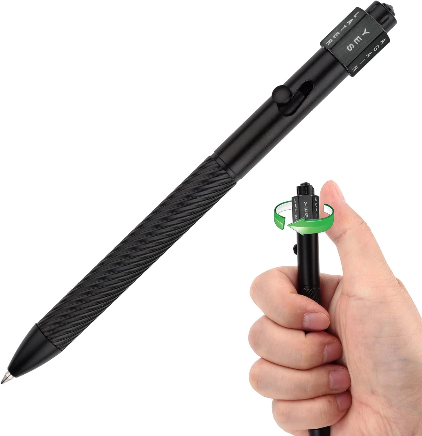 SMOOTHERPRO Fidget Bolt Action Pen, Decision Maker, Compatible with G2