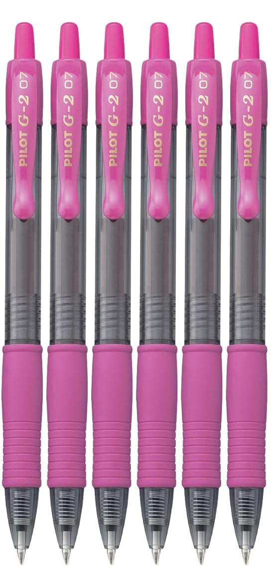 Advantage Gifts G2 Retractable Premium Gel Ink Roller Ball Pens Fine Point Fine Point (.7mm) Pink