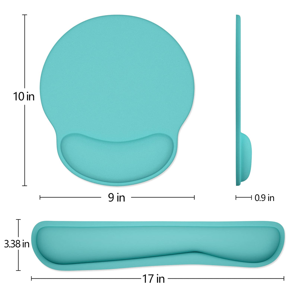 Dapesuom Keyboard Wrist Rest and Mouse Pad with Wrist Support, Cute Memory Foam Cushion for