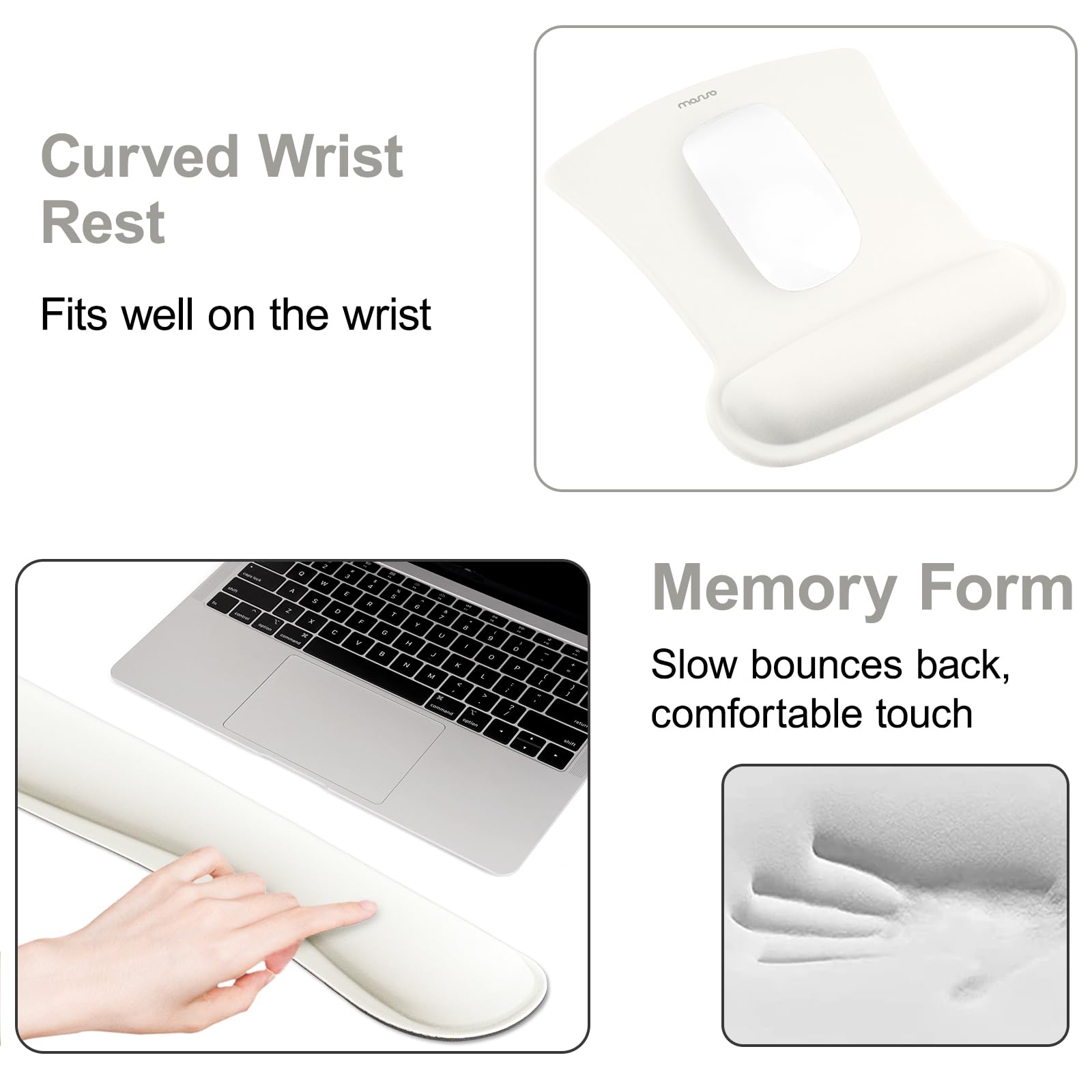 MOSISO Keyboard Mouse Pad Set, Large Gaming Mousepad&Keyboard Wrist Rest