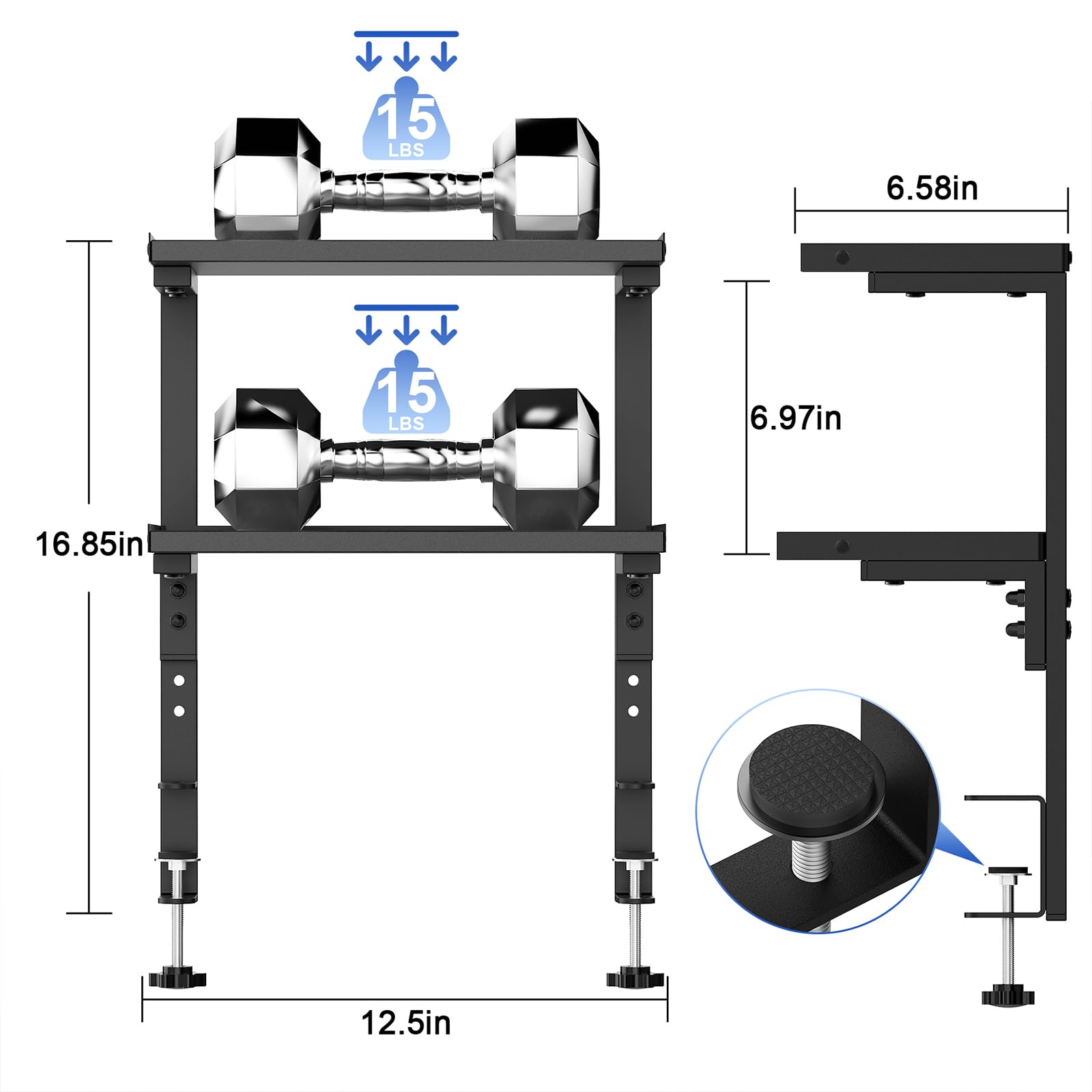 OUTIOE 2-Tier Desk Shelf