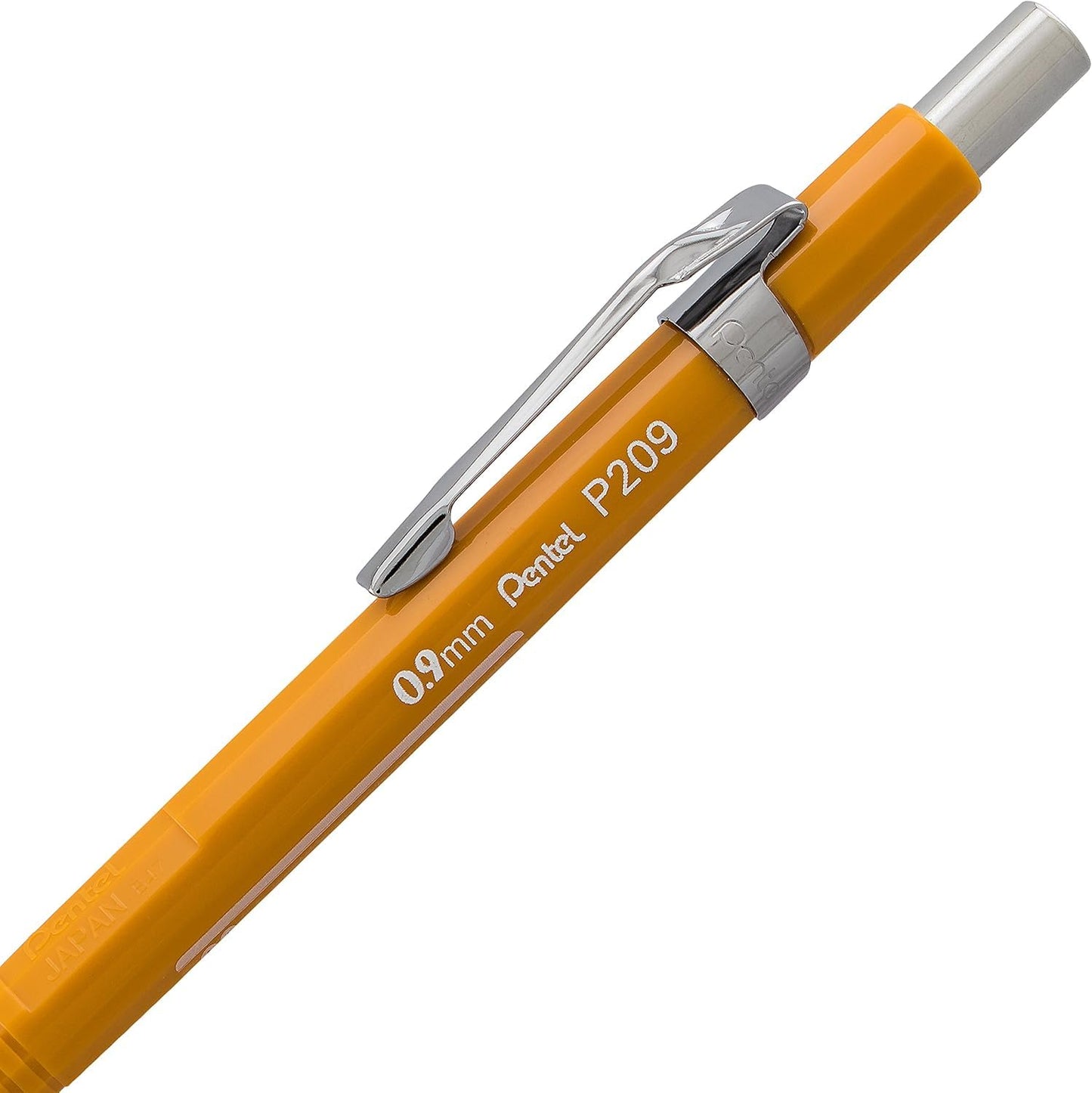 Pentel Sharp Mechanical Pencil 0.9mm With Lead & Eraser Refills, Yellow Barrel - Pack of 3