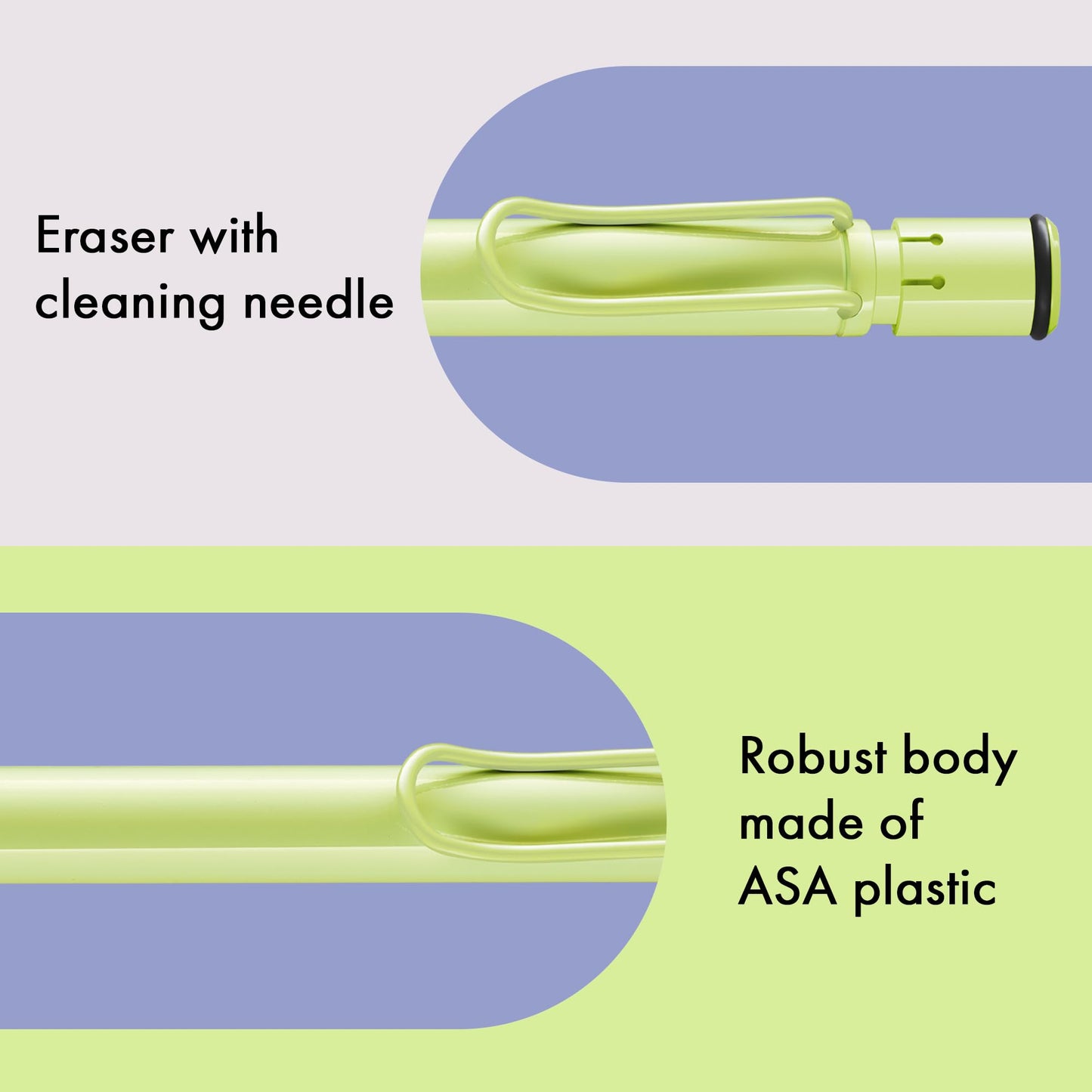 LAMY safari springgreen - Mechanical Pencil with ergonomic grip & body made of robust ASA plastic