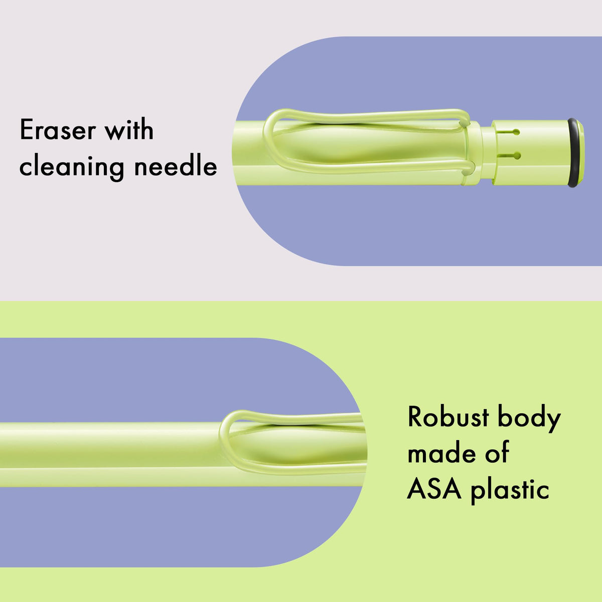 LAMY safari springgreen - Mechanical Pencil with ergonomic grip & body made of robust ASA plastic