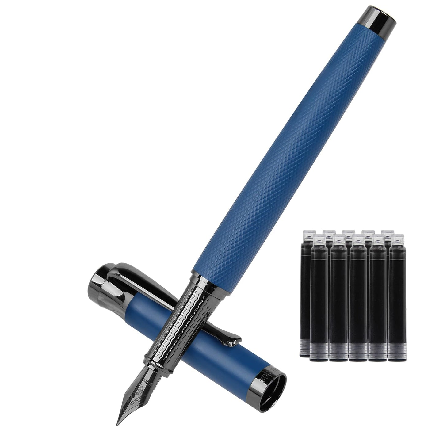 BOCIYER Luxury Fountain Pen Set,Ink Pen for Smooth Writing,Medium Nib,Includes 10 Ink