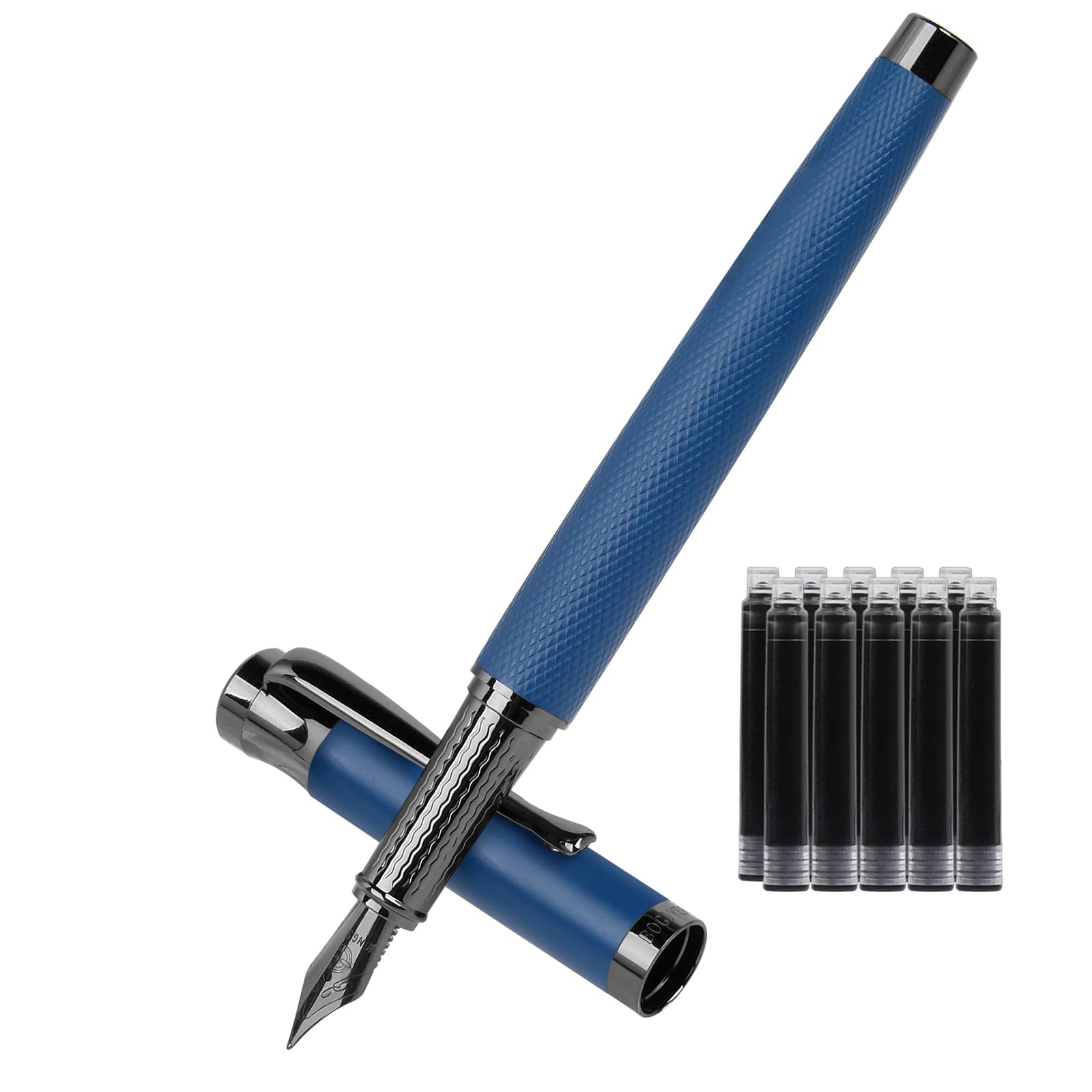 BOCIYER Luxury Fountain Pen Set,Ink Pen for Smooth Writing,Medium Nib,Includes 10 Ink
