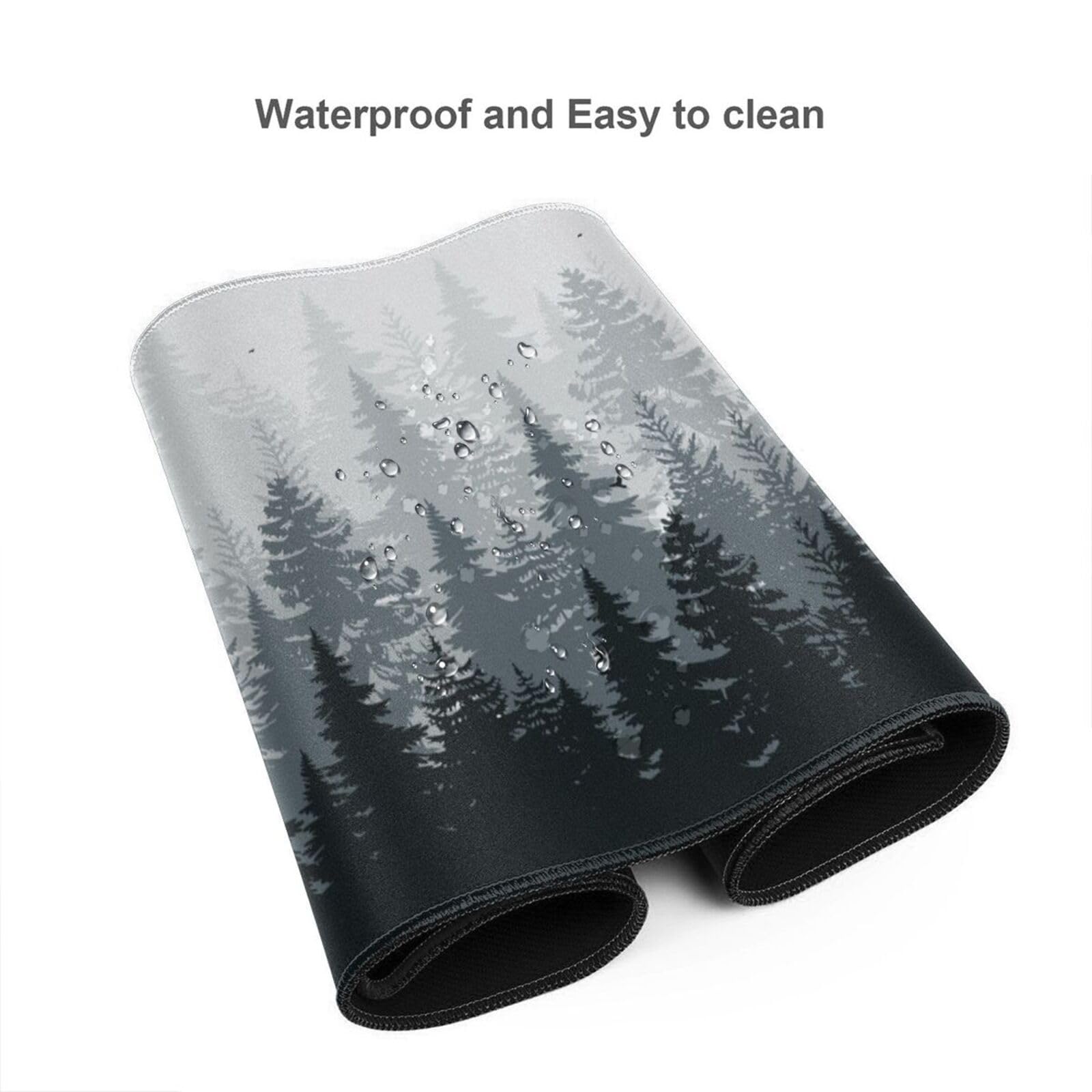 3XL Huge Mouse Pads Oversized (48''x24''),Gaming Mouse Mat Forest