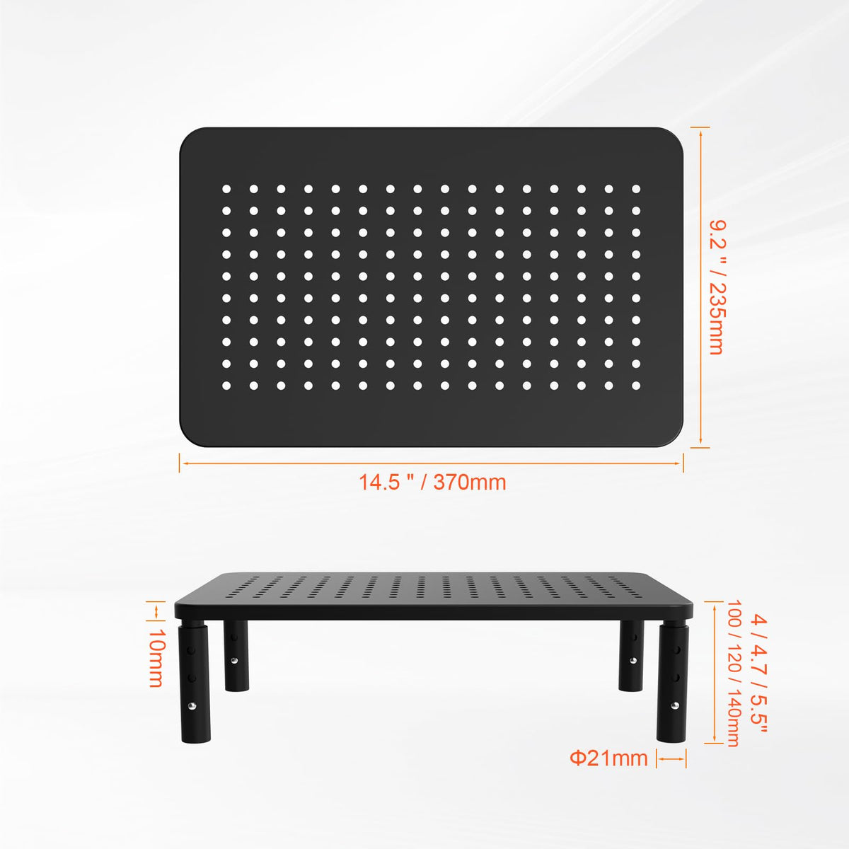 GRIFEMA Desk Monitor Stand, 3 Height Adjustable Screen Riser