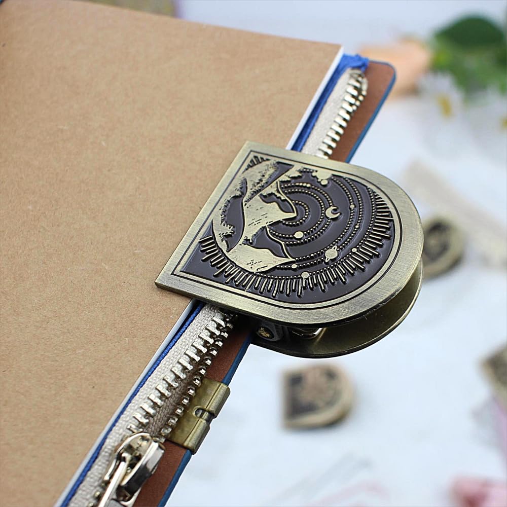 Dwpetzo Vintage Forest Themed Metal Book Clip for TN Travelers Moterm Midori Notebook Accessories