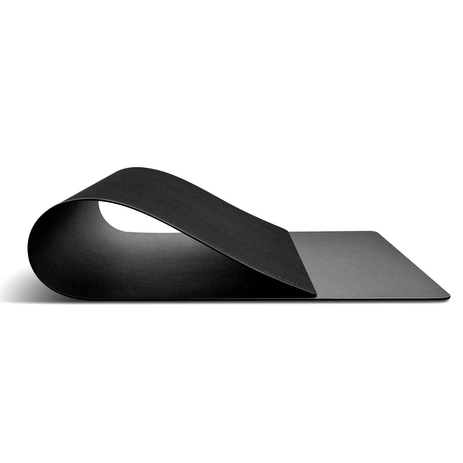 Nekmit Leather Desk Blotter Pad 24 x 14 Inches, Flat, Non-Slip, Waterproof, Black