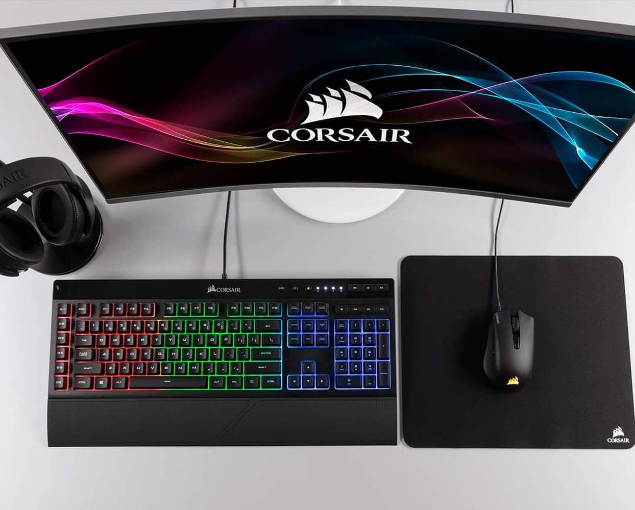 Corsair MM100 Medium Cloth Surface Mousepad (Glide-Optimised Textile Surface, Anti-Slip Base